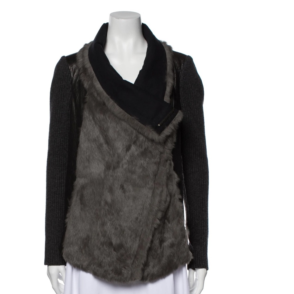 Helmut lang fur jacket small